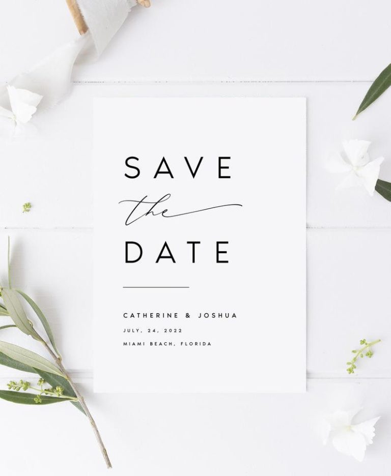 21 Save the Date Design Ideas That Everyone Will Love
